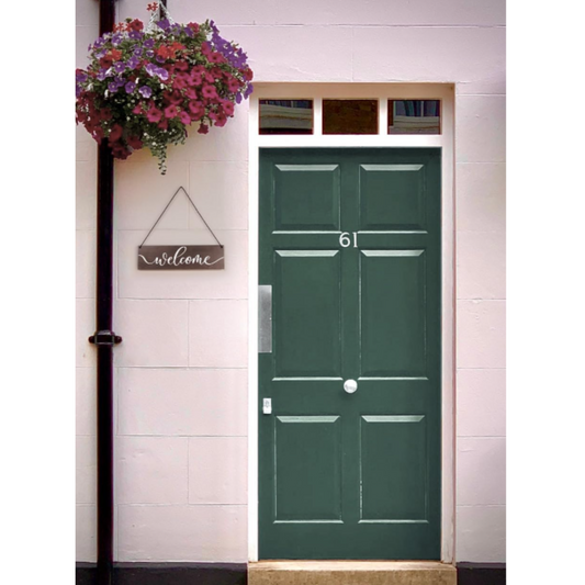 Rustic Wooden Welcome Sign – Durable Door & Wall Décor