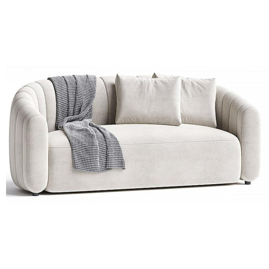 Elegant Flannel Sofa with Solid Wood Frame – 1600mm