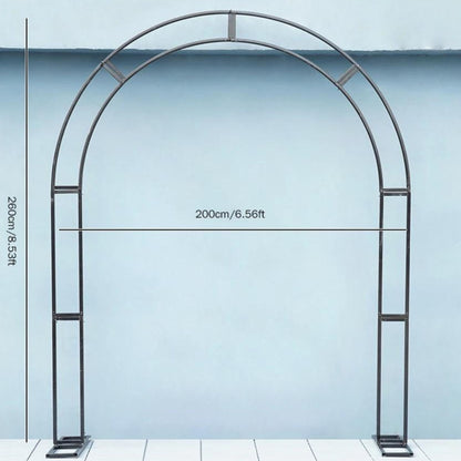 Black U-Shape Arch Flower Stand –  Backdrop Frame for Floral Arrangements & Events
