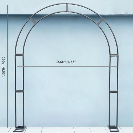 Black U-Shape Arch Flower Stand –  Backdrop Frame for Floral Arrangements & Events