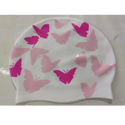 Premium Silicone Swim Cap for Women – Double-Sided Design, Waterproof, and Comfortable Fit