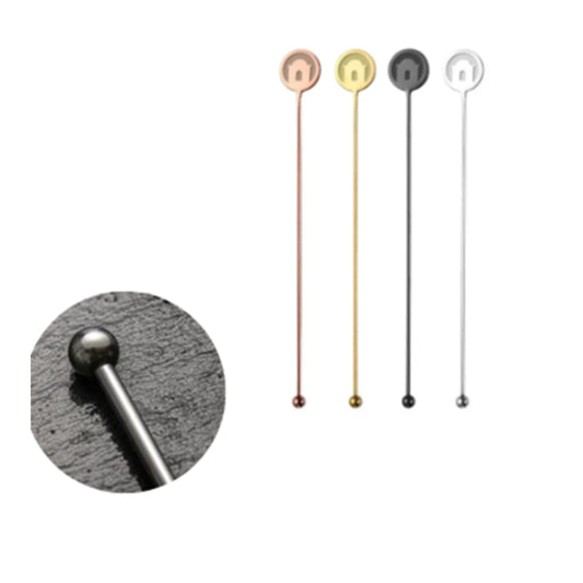 Premium Stainless Steel & Wooden Drink Stirrers – Elegant & Durable