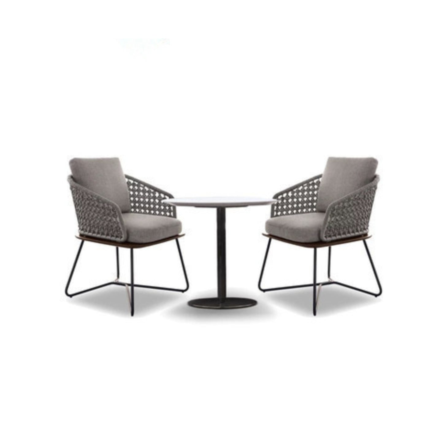 Modern Outdoor Patio Set – Table & Two Chairs