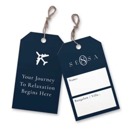 Customizable Travel Luggage Tag – Elegant Paper Hang Tag