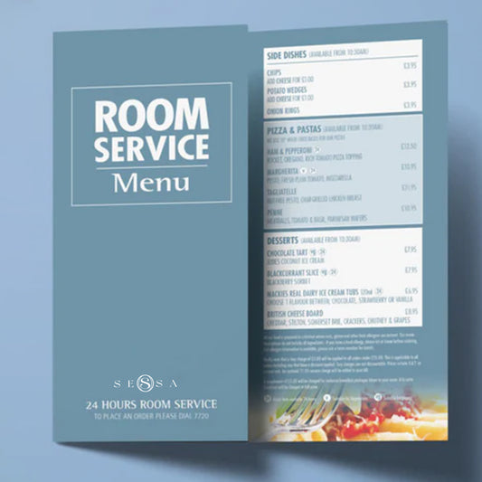 Elegant Turn-Down Service Notification Card