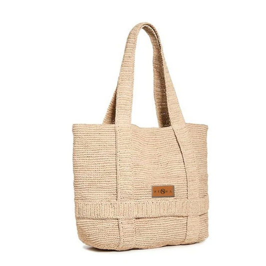 Customizable Raffia Crochet Women's Traveler Bag