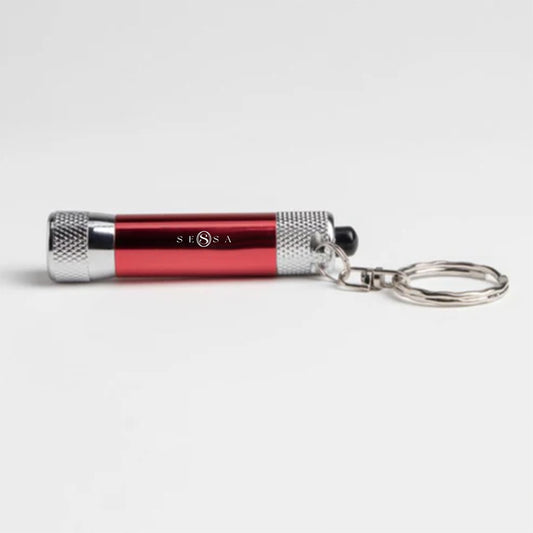 LED Flashlight Car Keychain with Custom Laser Engraving
