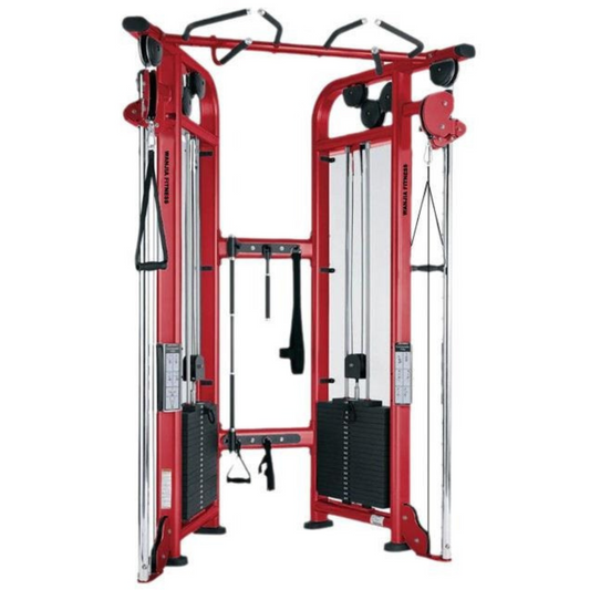 Commercial Dual Adjustable Pulley Machine – Steel Frame with PU Leather Seat