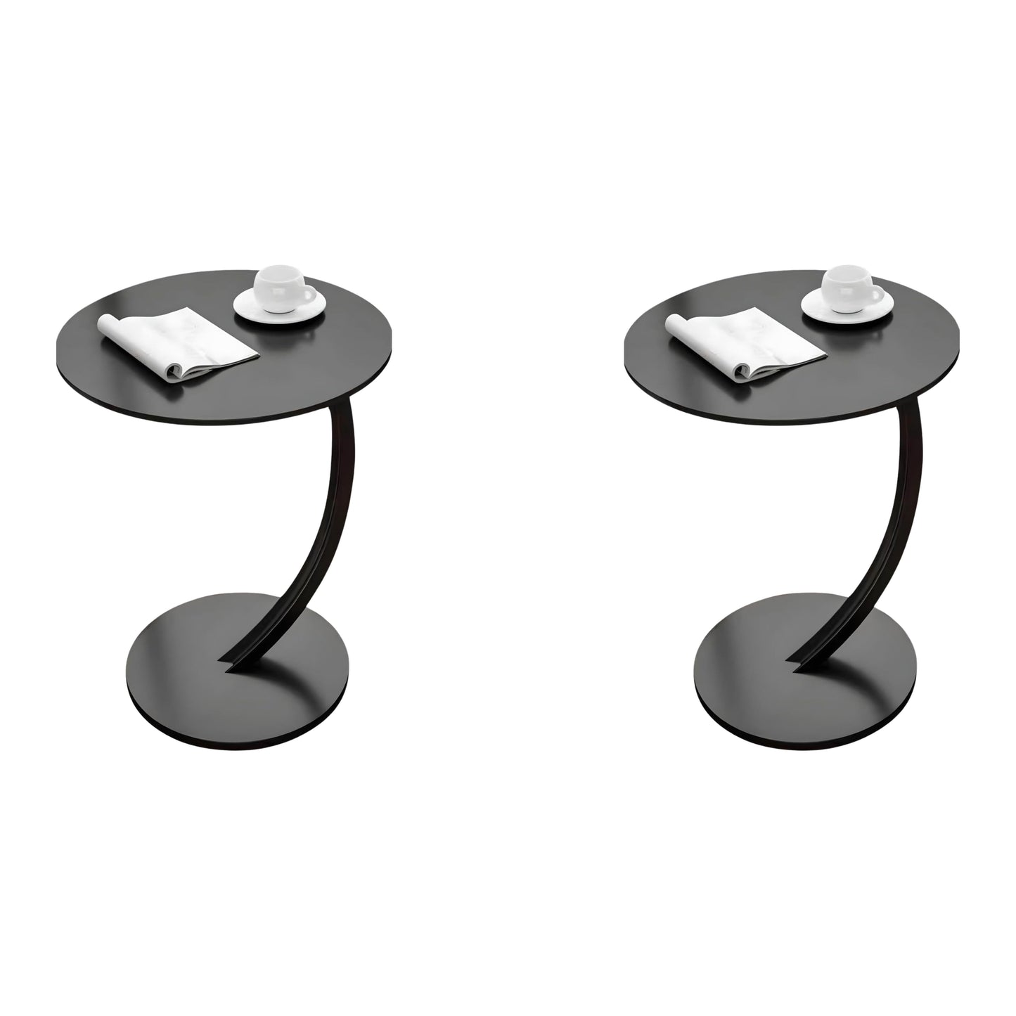 Luxury Double Daybed, Aluminum Frame with Thick Cushion & Rock Plate Tables