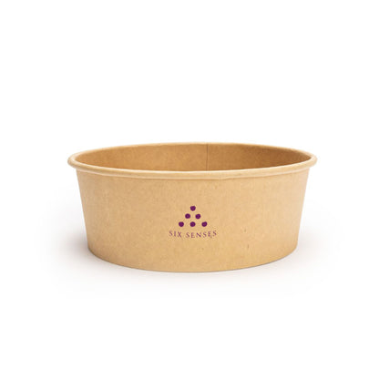 Kraft Paper Soup Box, Disposable Food Container, 240ml, 360ml, 480ml, Brown