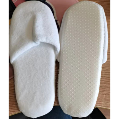 Plush Spa Slippers – Soft Velvet Lining & EVA Sole for Comfort