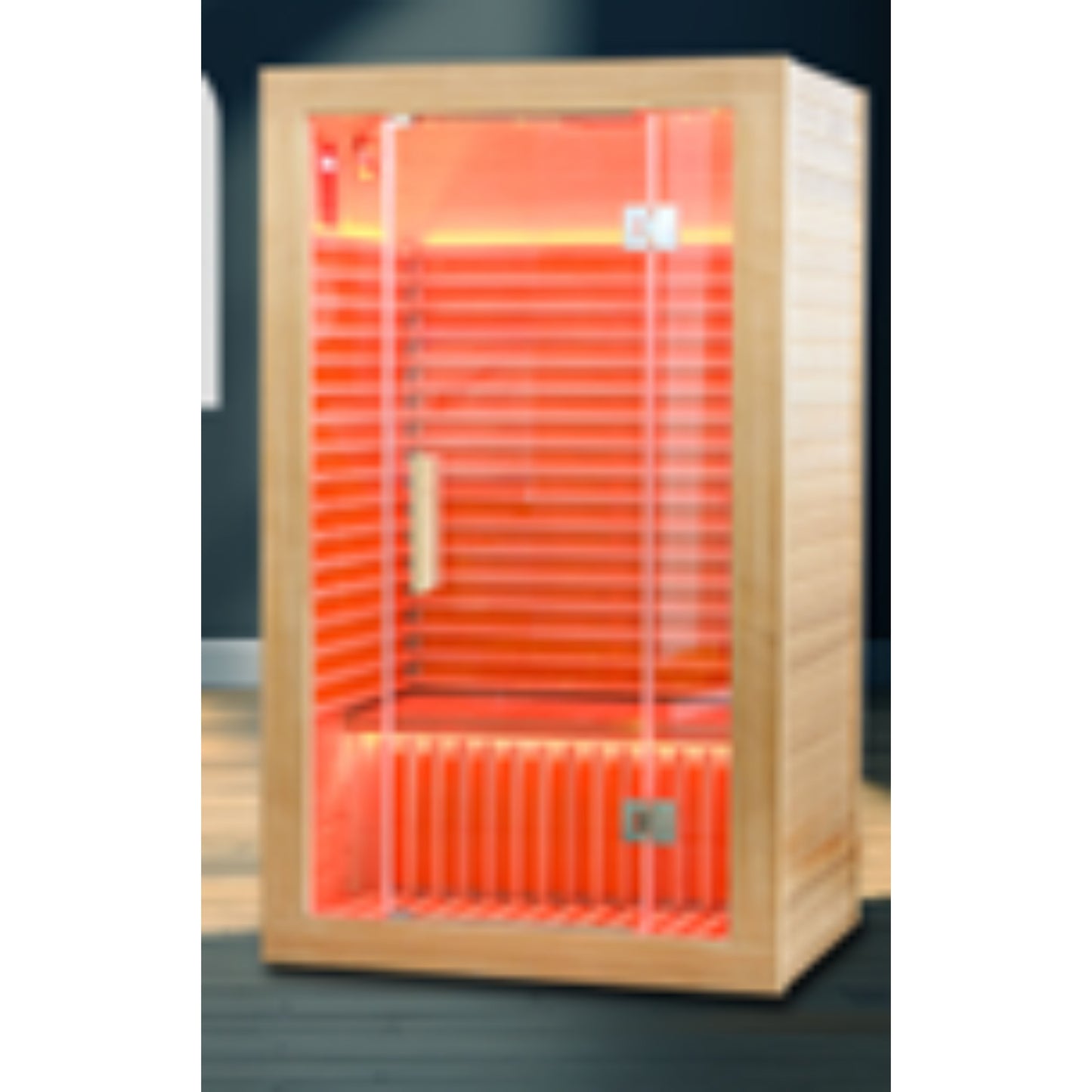 Infrared Sauna for Two People, Far Infrared Technology, Canadian Hemlock Wood
