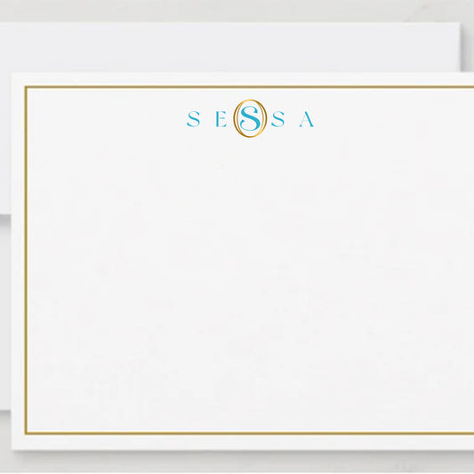 Note Card with Rectangular Flap – Simple & Elegant