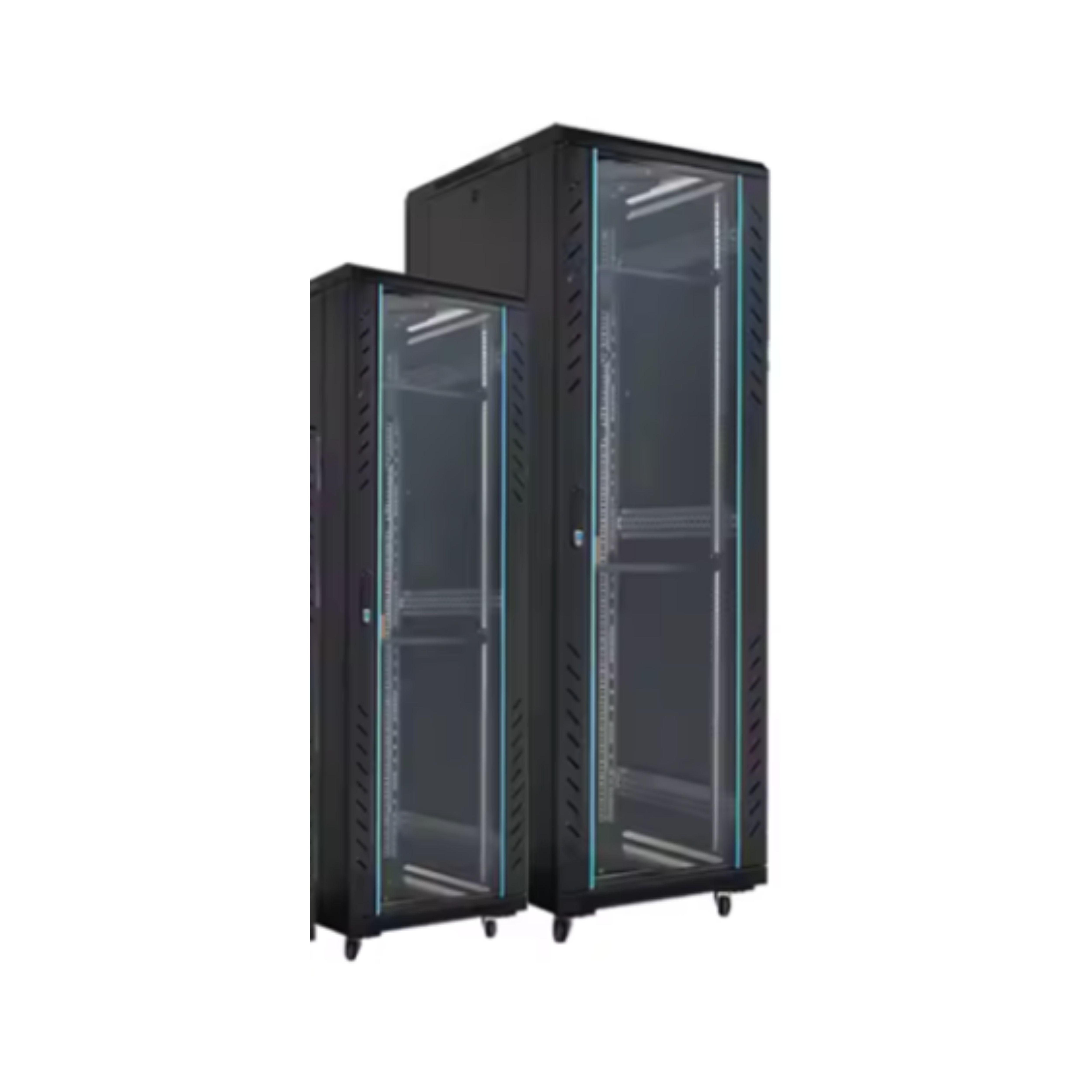 42U Server Rack with Tempered Glass Door – High-Quality Cold-Rolled St ...