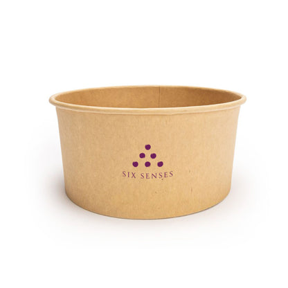 Kraft Paper Soup Box, Disposable Food Container, 240ml, 360ml, 480ml, Brown