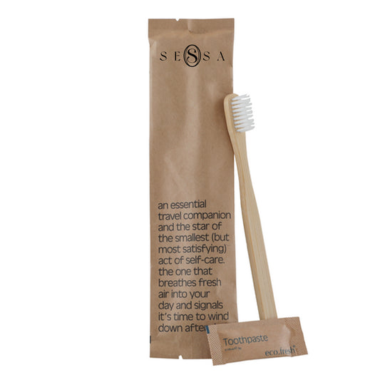Eco-Friendly Bamboo Toothbrush – Custom Logo | Kraft Paper Packaging