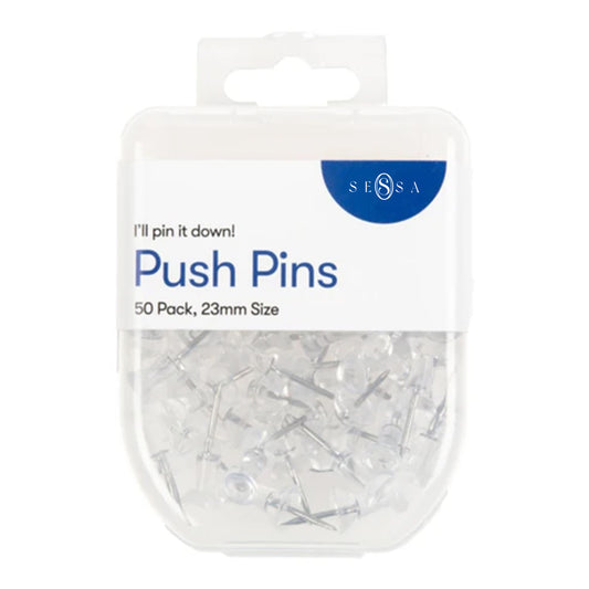 Clear Push Pins – Multipurpose Transparent Bulletin Board Tacks