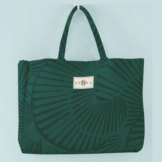 Green Beach Bag – Stylish, Spacious & Eco-Friendly Tote