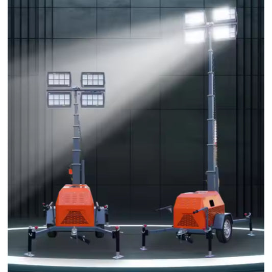 Portable Diesel-Powered Lighting System – 4x1000W Metal Halide Lamps