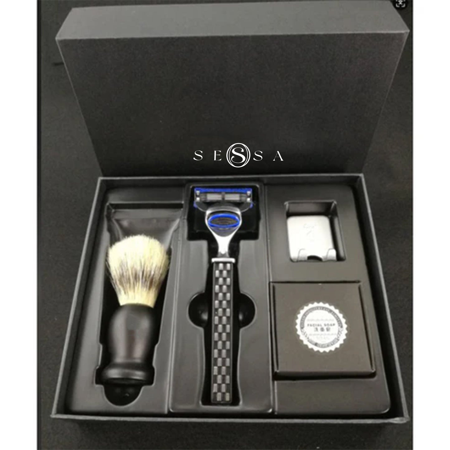 Luxury Shaving Kit with Facial Soap – Complete Grooming Set