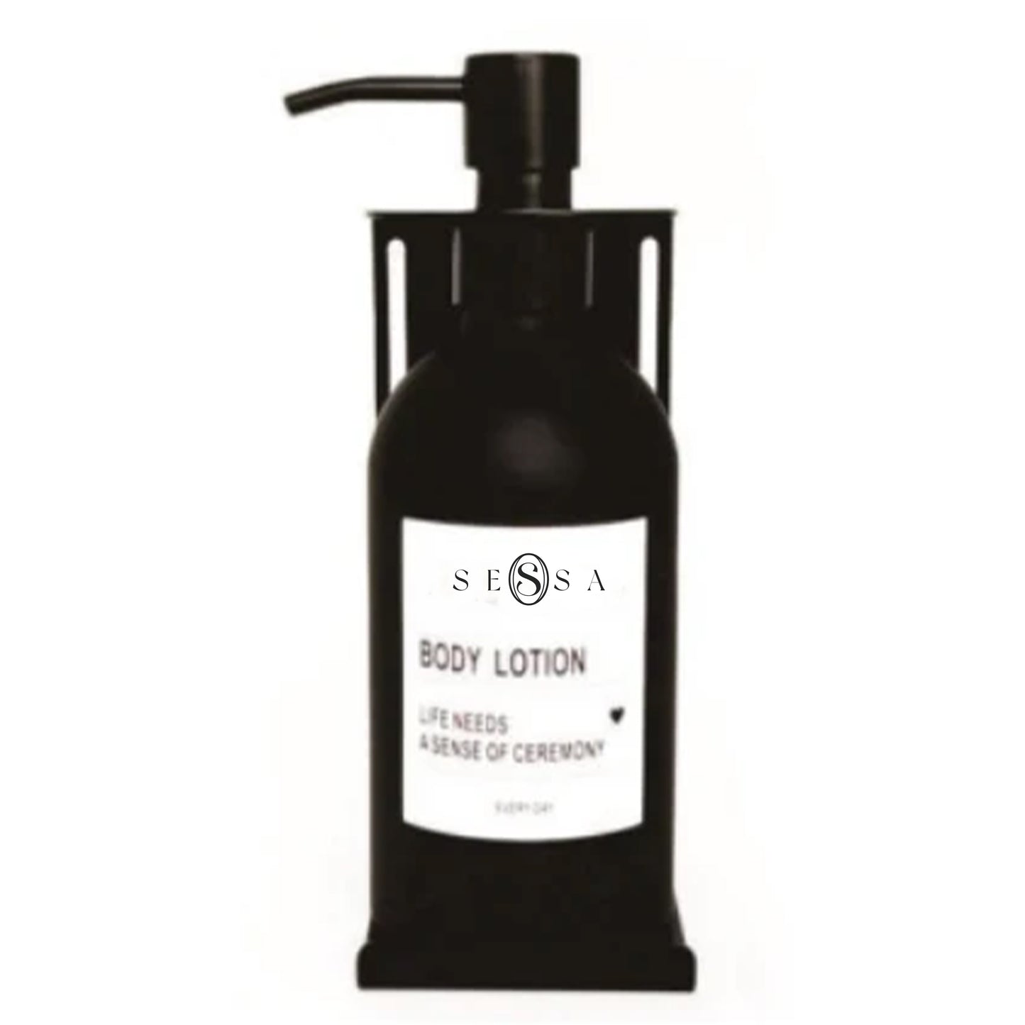 Wall-Mounted Matte Black Aluminum Bottle Dispensers