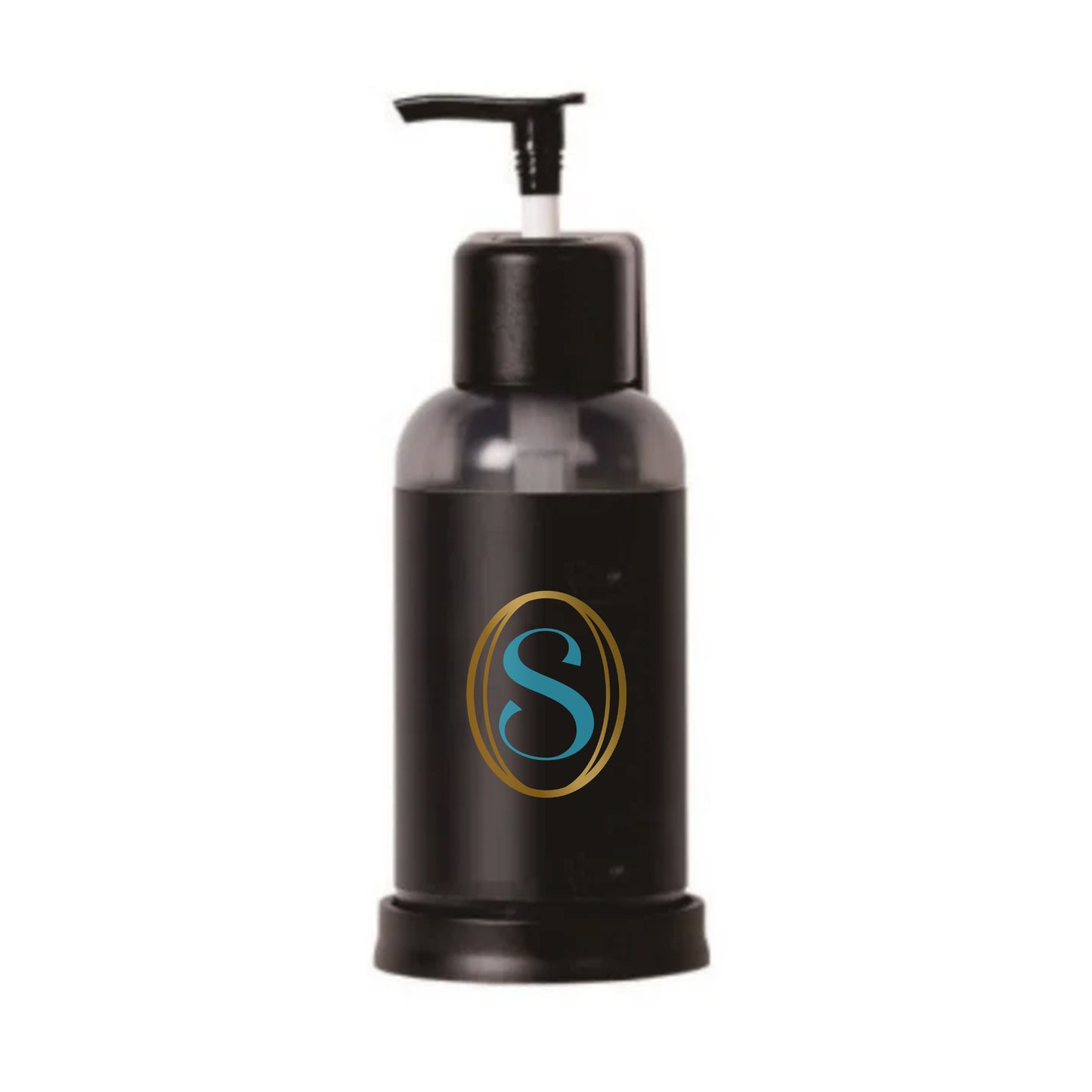 Black Wall-Mounted Toiletry Dispenser - Lockable & Refillable