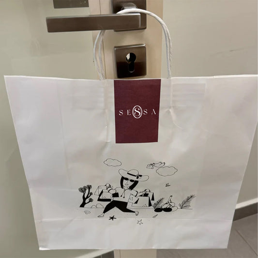 White Kraft Paper Bags – Durable and Eco-Friendly Shopping Bags