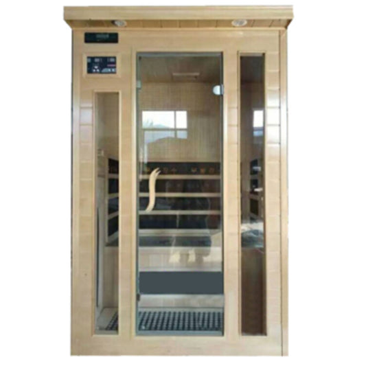 Two-Person Infrared Sauna, Far Infrared Heating, Canadian Hemlock Wood
