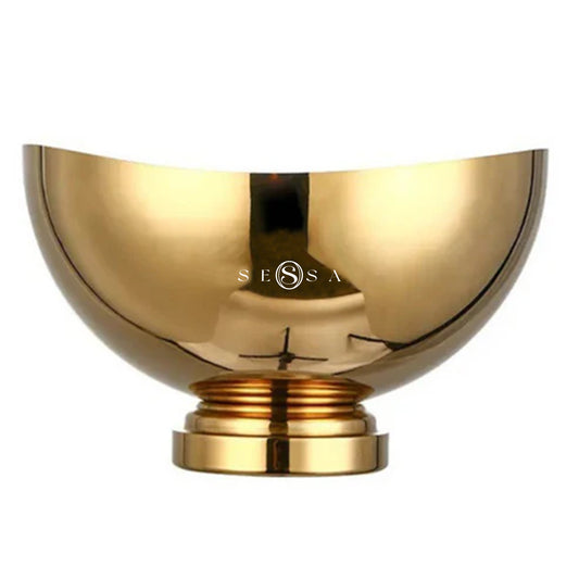 Stainless Steel Wine Bucket – Elegant Silver & Golden Ice Chiller