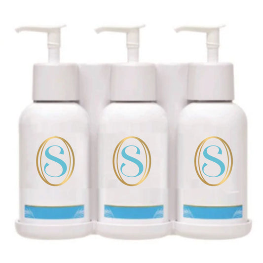 Wall-Mounted Toiletry Dispenser - Lockable Container, Refillable & Space-Saving