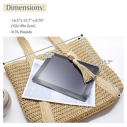Customizable Woven Structured Straw Tote Bag – Spacious & Stylish