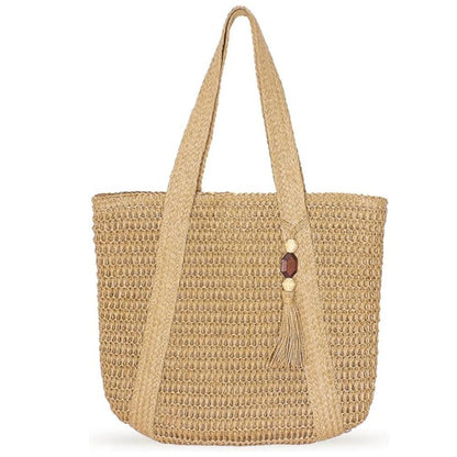Customizable Woven Structured Straw Tote Bag – Spacious & Stylish