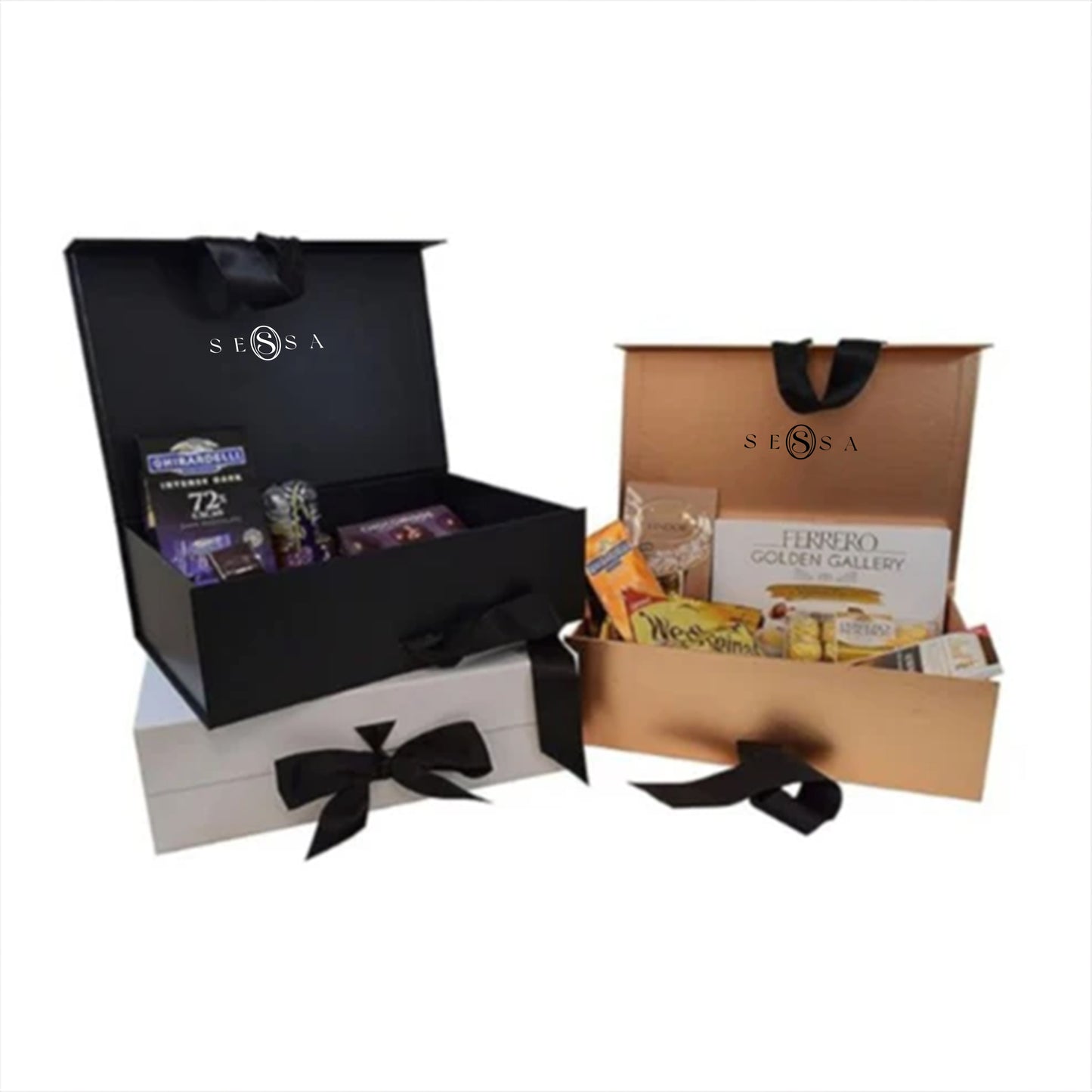 Elegant Gift Box with Fixed Satin Ribbon – Premium Quality, Eco-Friendly Design