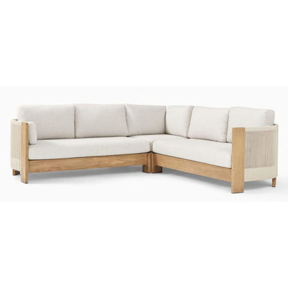 Modular Teak Wood Patio Outdoor Sofa Set