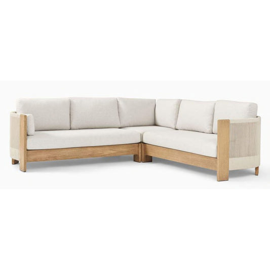 Modular Teak Wood Patio Outdoor Sofa Set