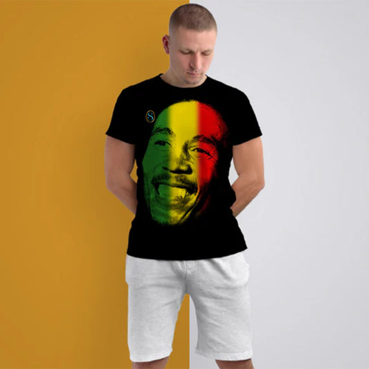 Bob Marley Graphic T-Shirt - Iconic Design, Unisex Style