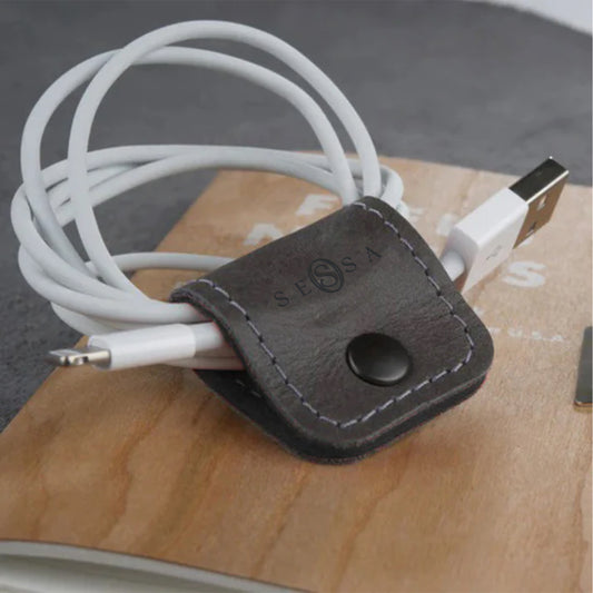 Leather Wire Wrap – Elegant Cable Organizer