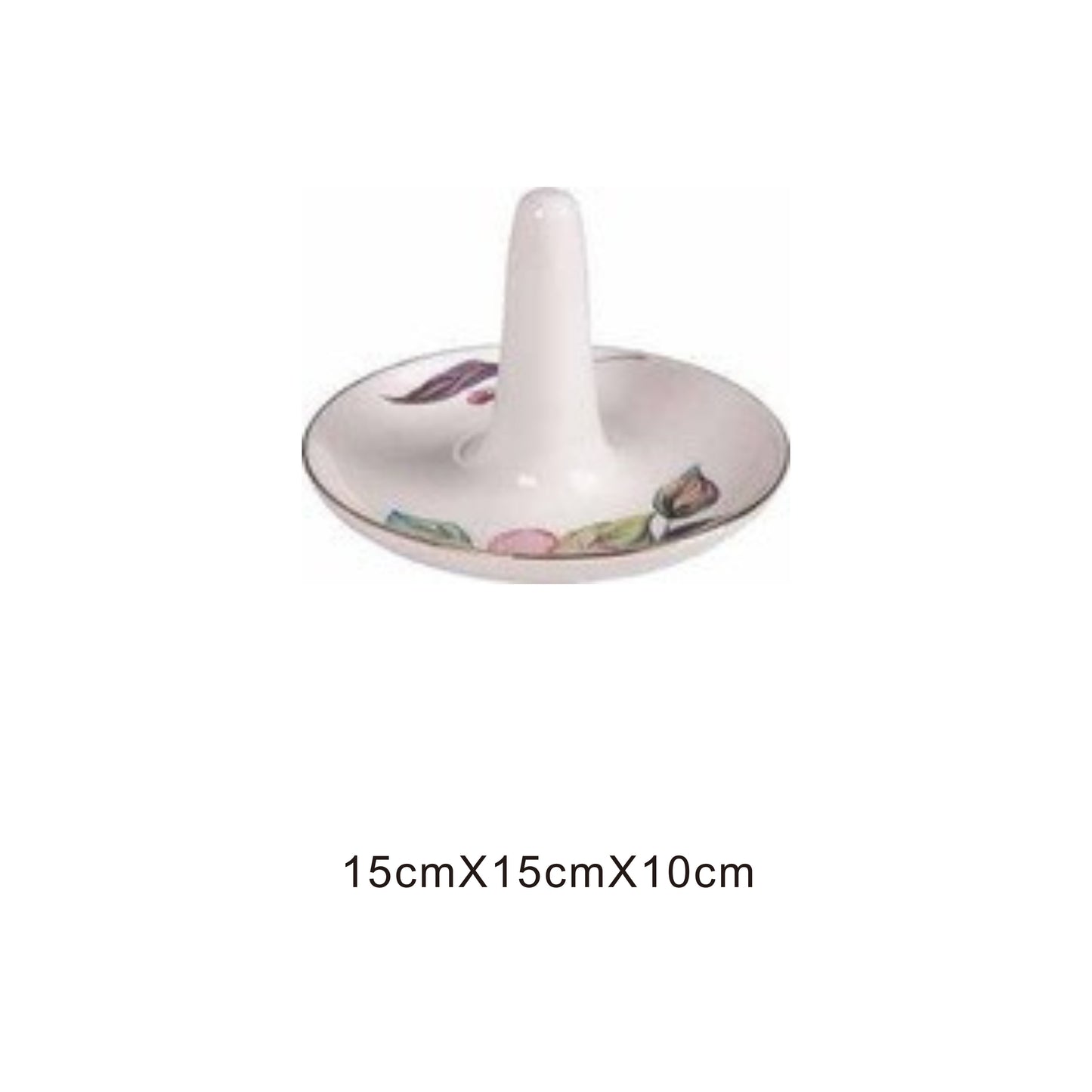White ceramic animal-face bowl with golden edges and shiny surface