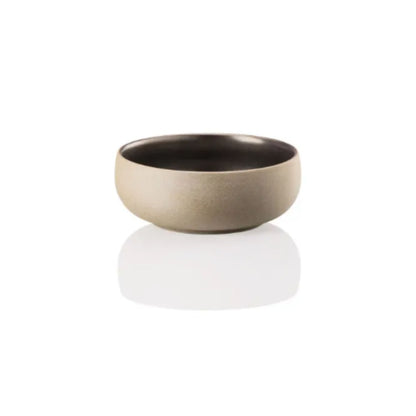 Round stoneware bowls in deep iron tone – Joyn Iron