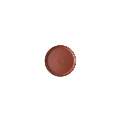 Round stoneware plates in warm speckled finish – Joyn Spark