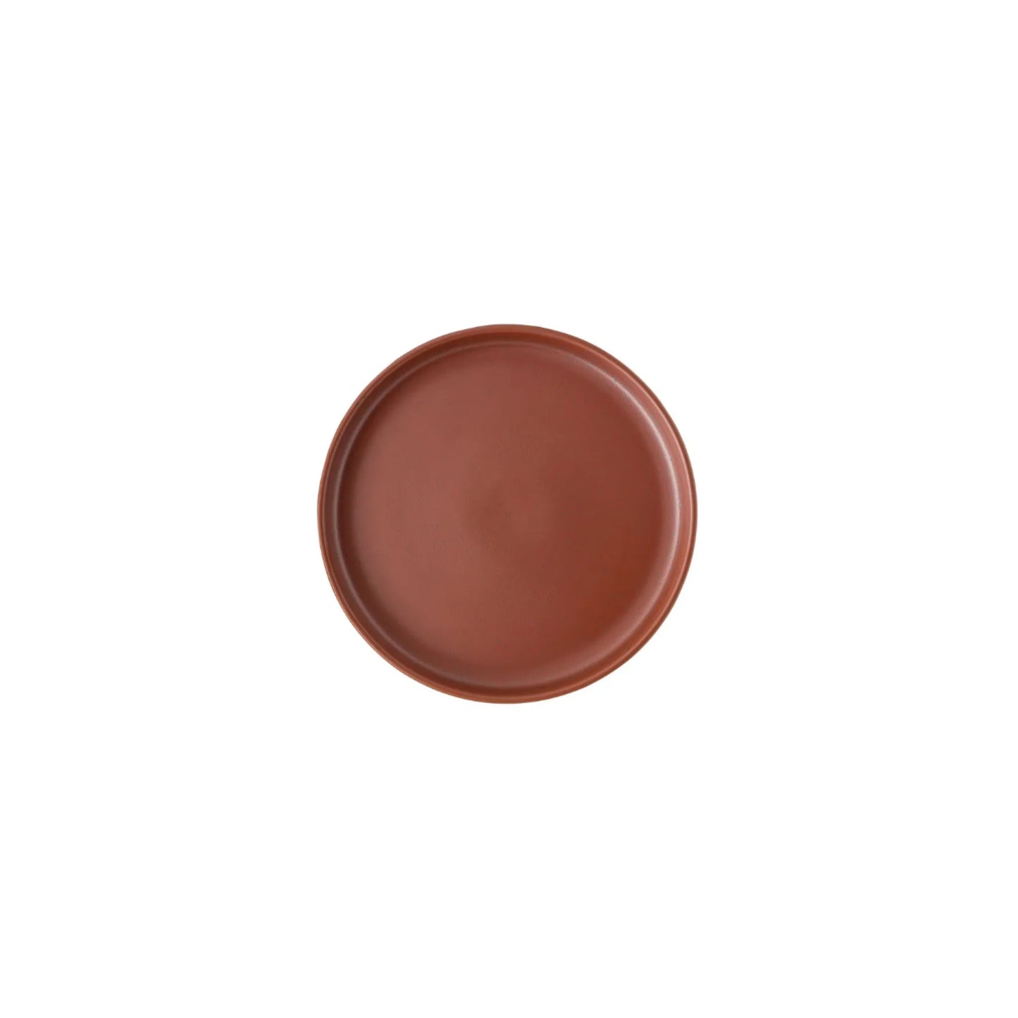 Round stoneware plates in warm speckled finish – Joyn Spark