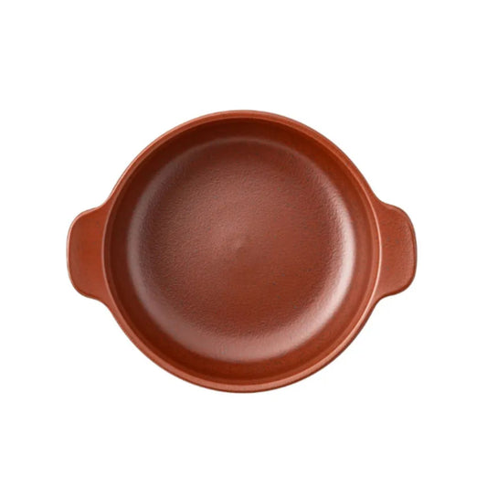 Stoneware sharing bowl in warm speckled finish – Joyn Spark