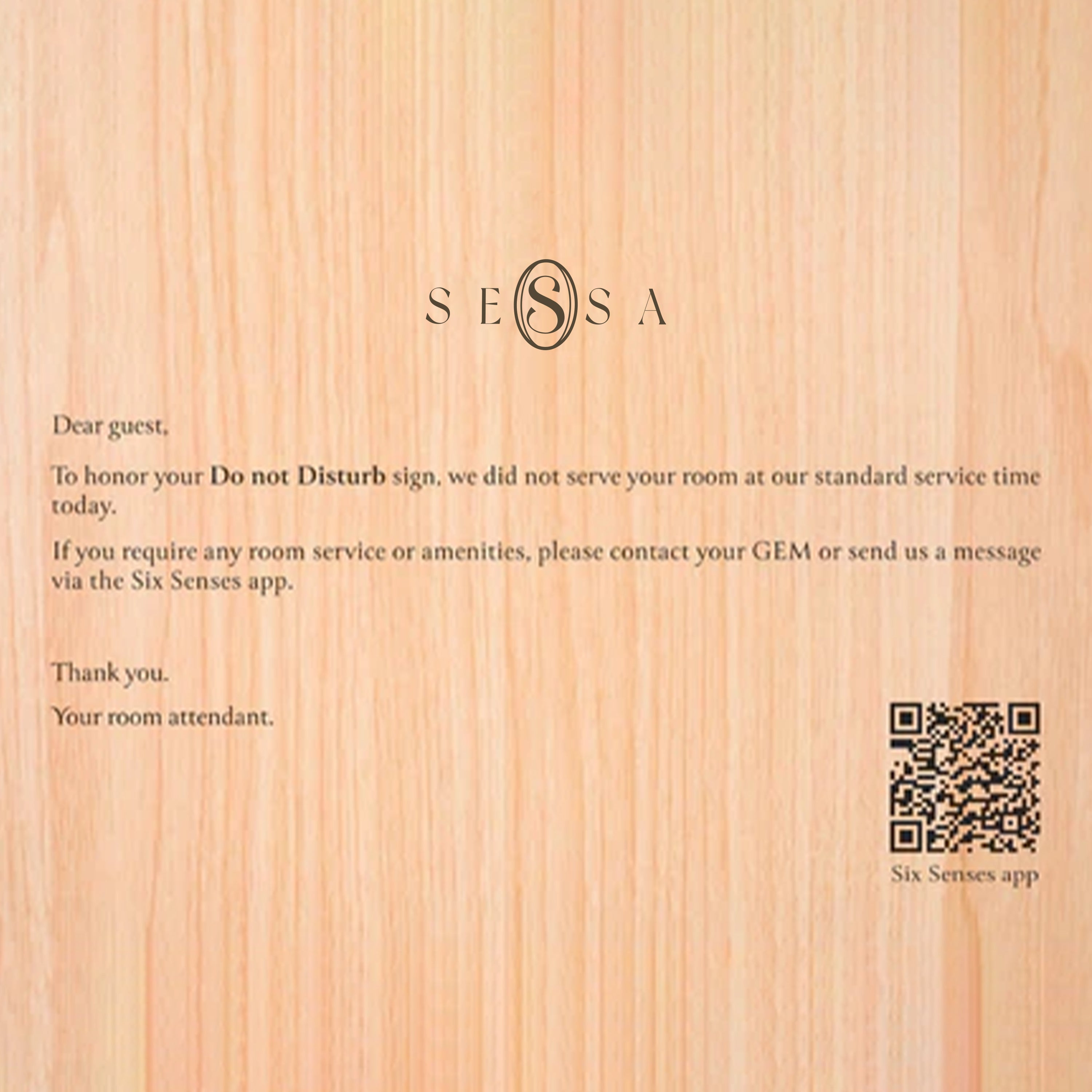 Premium Wooden DND Door Sign â Sessa.developmentstore