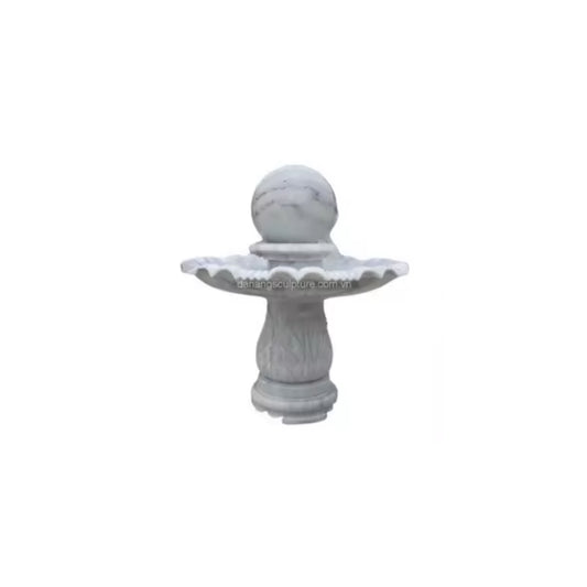 Custom Hand-Carved Outdoor Marble Ball Fountain – Rolling Sphere Water Feature