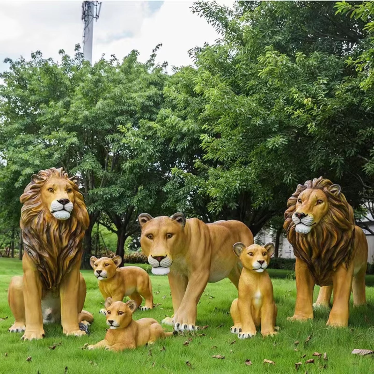 Animal Sculpture Mold Collection – Lion Family (SC-B-81)