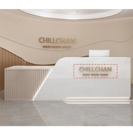 Contemporary Checkout Table – MDF Construction with Clean Lines