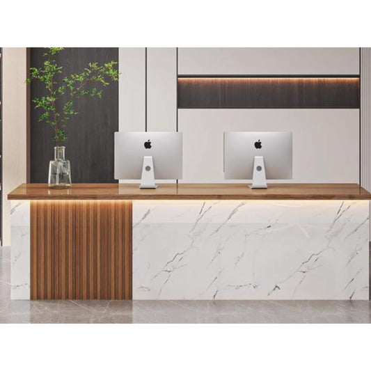 Low-Profile Cashier Table – MDF with Compact Height Design