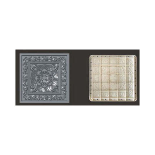 Plastic Wall Molding Panel – Square Decorative Design (W-4)