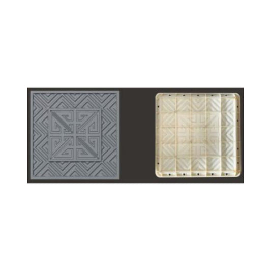 Plastic Wall Molding Panel – Square Decorative Design (W-5)