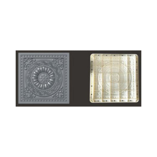 Plastic Wall Molding Panel – Square Decorative Design (W-6)